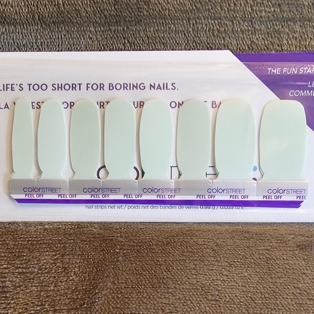 Glass Opal Color Street Nail Strips